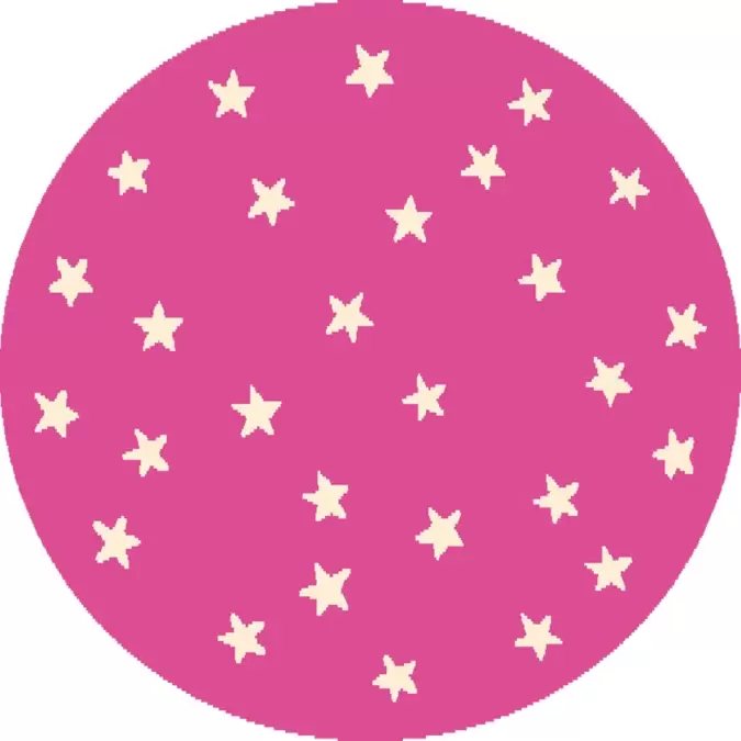 Ковер Funky Top Круг Starf pink