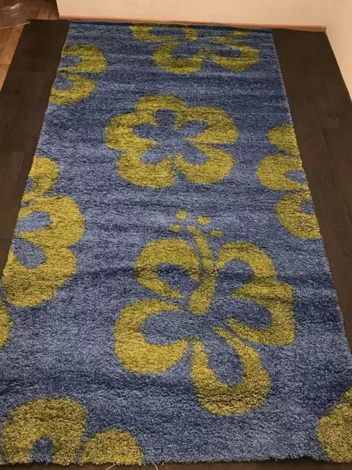 Ковер SHAGGY ULTRA s605 BLUE-GREEN