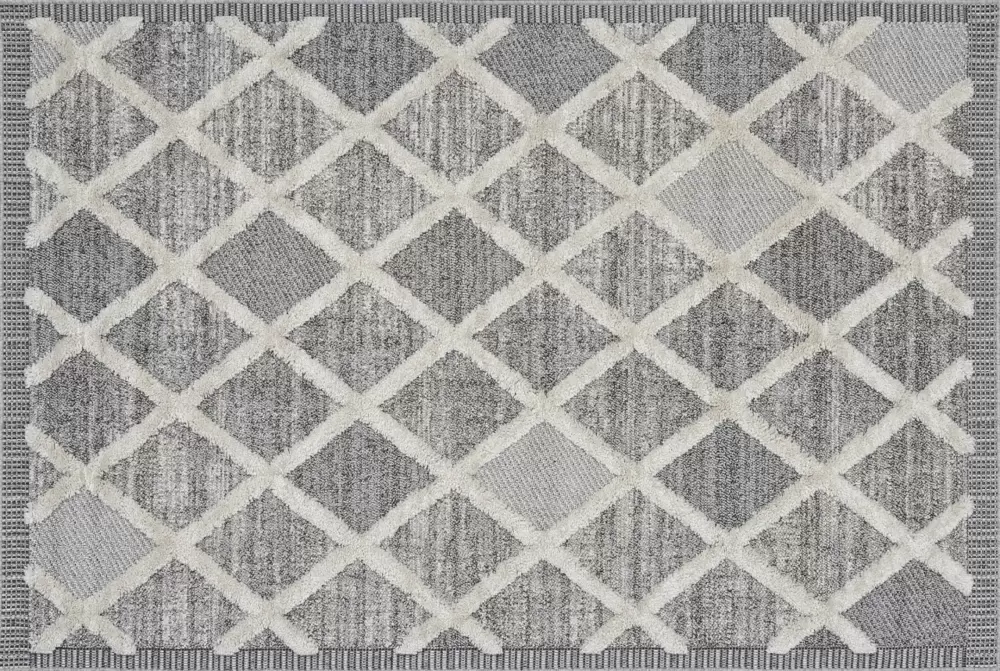 Ковер TUNIS 6605A WHITE / L.GRAY