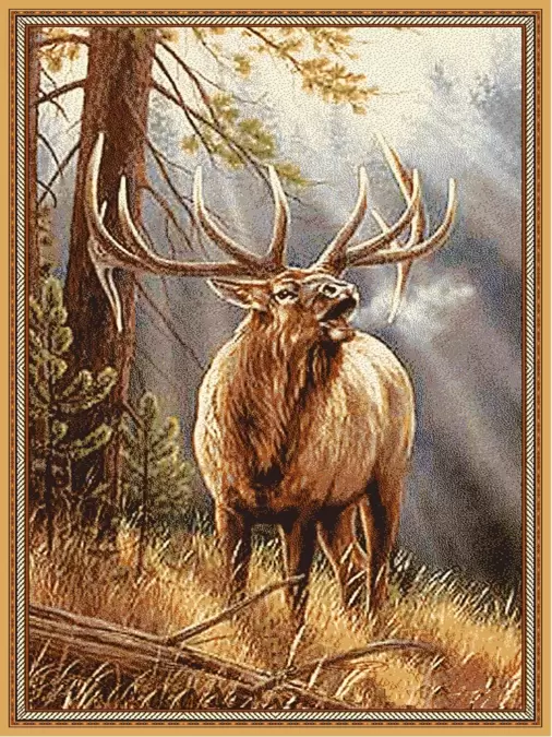 Ковер Hunnu  сувенирный 6S1299 82 олень