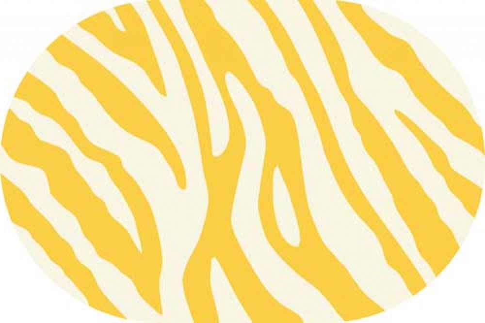 Ковер SUNRISE d130 YELLOW-CREAM