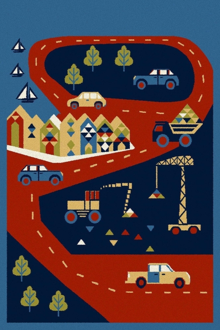 Ковер Standard Budi navy blue