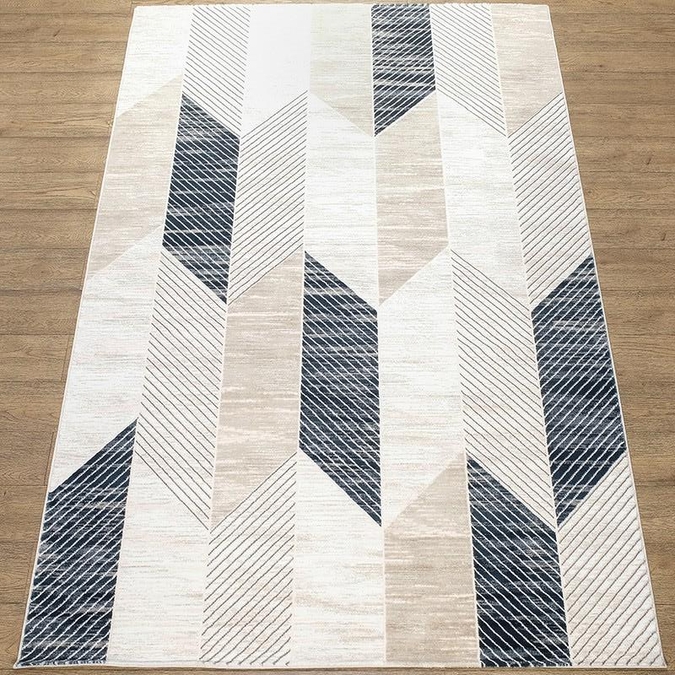 Ковер Alfa 05520A KREM / ANTRASIT