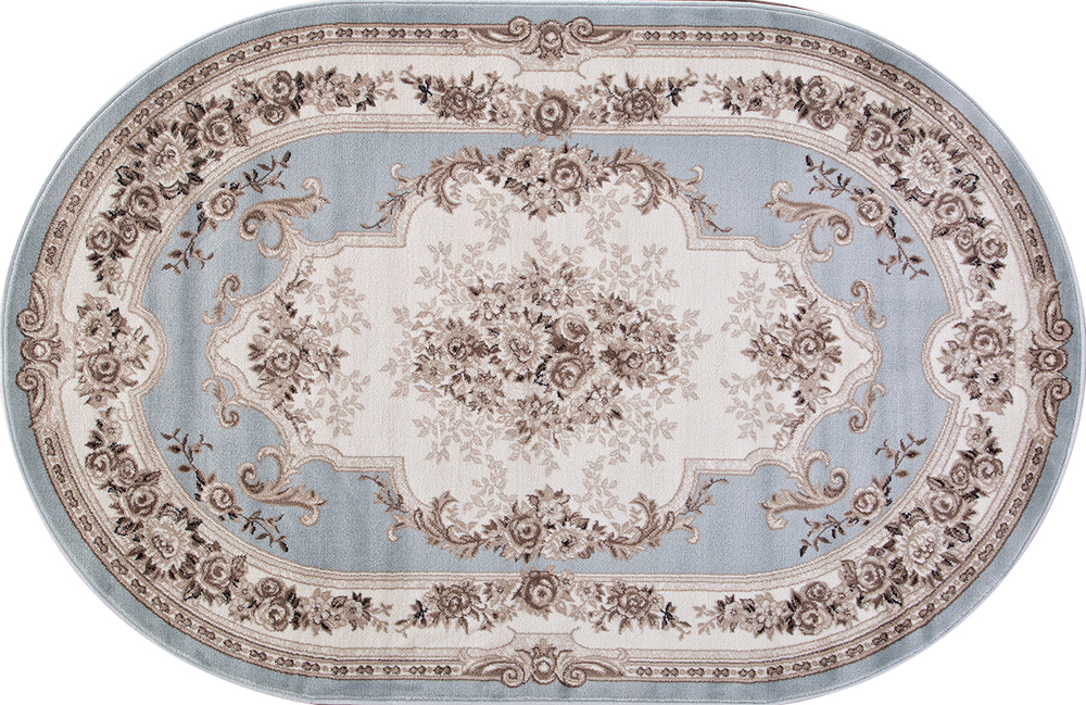 Ковер VALENCIA DELUXE 4015 L.BLUE-BROWN