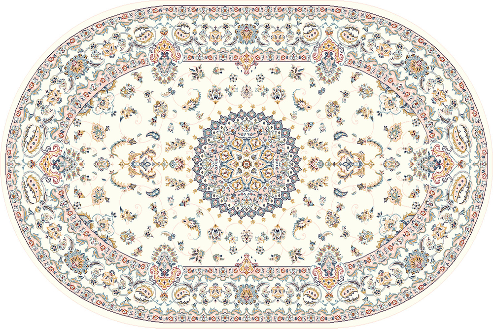Ковер Hunnu Wool+Viscose Овал 6C1103 001