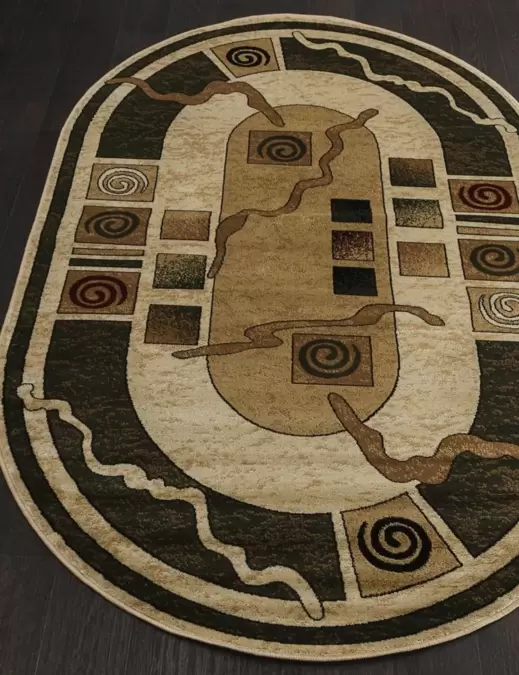 Ковер OLYMPOS d077 CREAM-GREEN