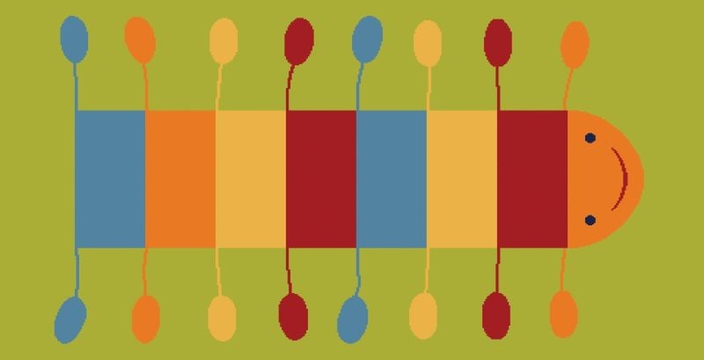 Ковер Funky Millipede lime