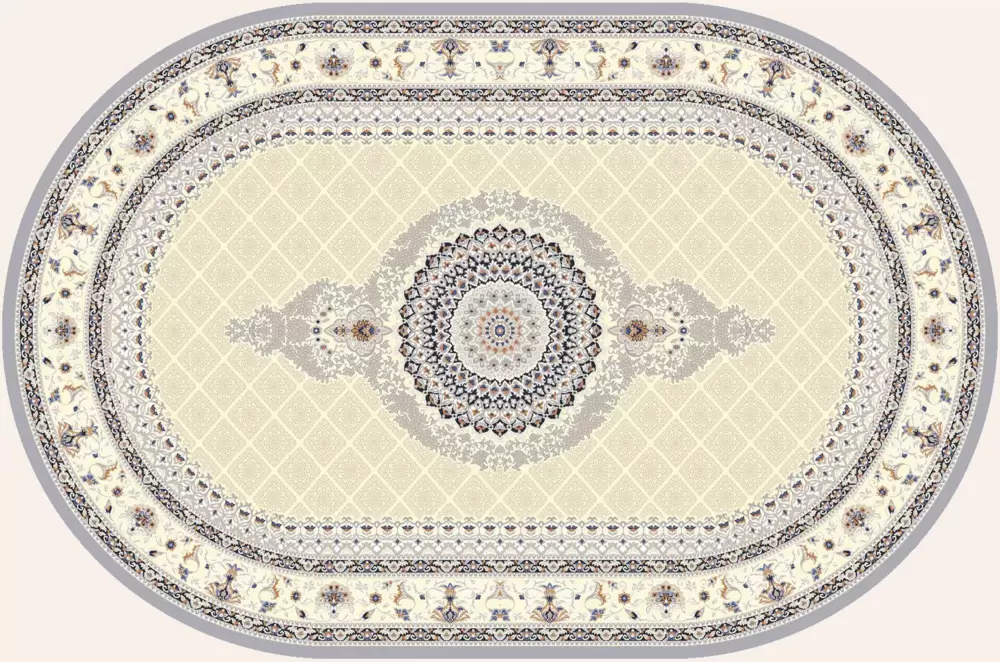 Ковер Amira Овал 4836A L.Grey-L.Grey